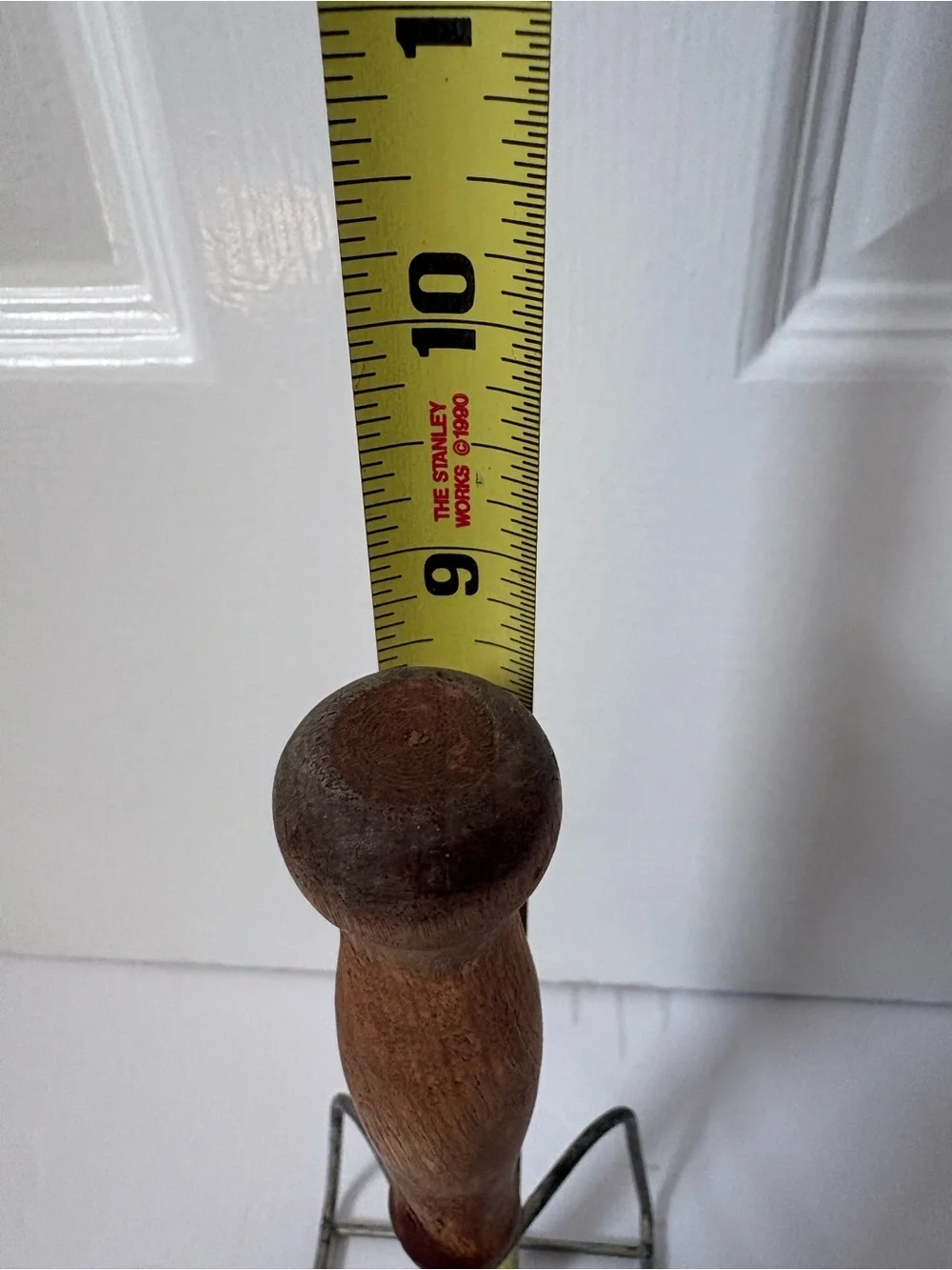 Vintage Potato Masher Wood Handle Square Head